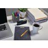 D1 Black on Yellow S0720790 S0743618 S0720580 S0720880 S0720980 40918-dymo-D1-label-3-8in-office-desk-in-use